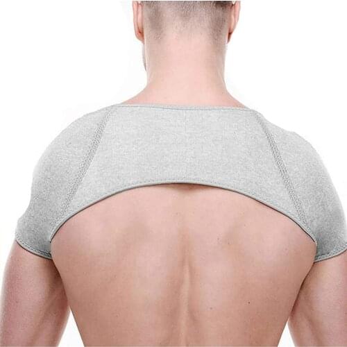 Adjustable Shoulder Strap Double Shoulder Support Belt Back Shoulder Pain Protector Warmer Bandage Dislocation Arthritis Wraps