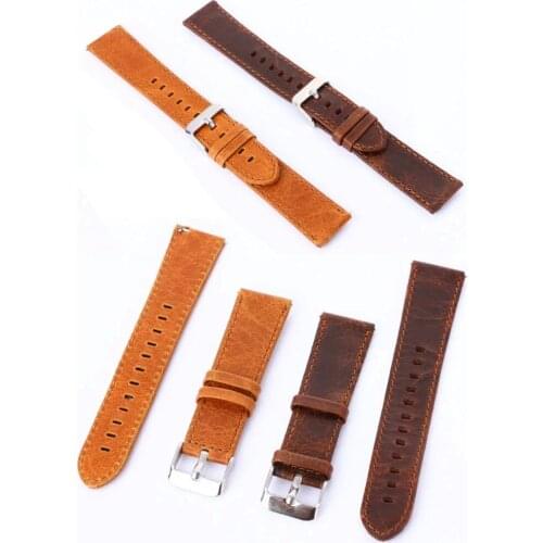 Leisure Style Retro Vintage Wrist Strap Belt For Samsung Gear S2 Classic SM-R732 Genuine Leather Watch Band Free Shipping
