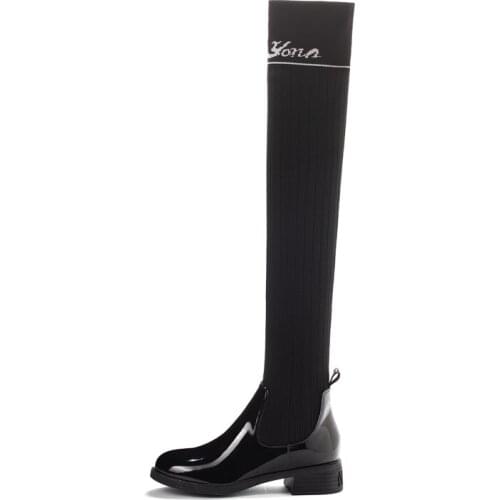 Big Size 9 10 11-13 thigh high boots knee high boots over the knee boots women ladies boots shoes woman winter boots women