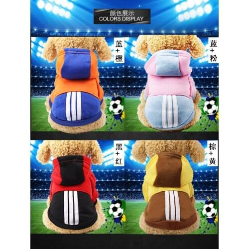 Pet supplies Fleece cloth hooded pet sweater Small dog clothes Autumn and winter models dog costume halloween pet clothes