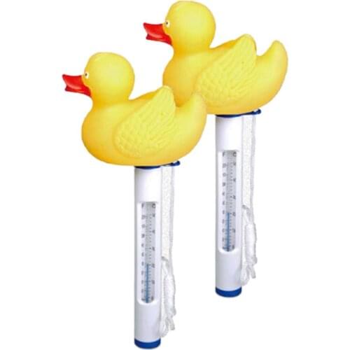 Rope Tether Floating Pool Thermometer Large Size Durable Thermometer With String For Swimming Pools Hot Tub Spa For Read F/C