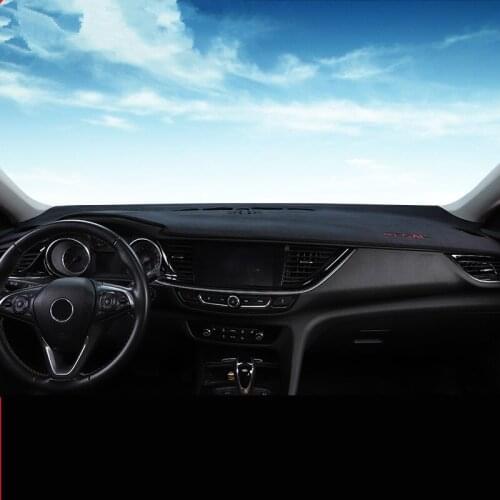 Rear + Front 2PCS Polyester Flannel Sun-Proof /Sun-Resistant Instrument Panel Pad /Mat For Buick Regal 2017 18 19 AAB280A