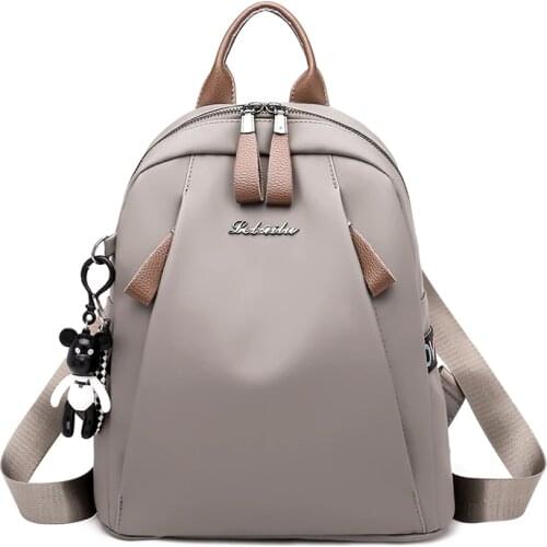 Ainvoev Oxford Material Ladies' Fashion Shoulder Backpack Preppy Style Student Casual Backpack Waterproof Fabric Design