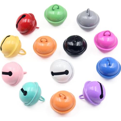 20PCS Rich and colorful Christmas Bells Beads Jingle Bells Christmas Party Decoration Pendants DIY Crafts Handmade Accessories