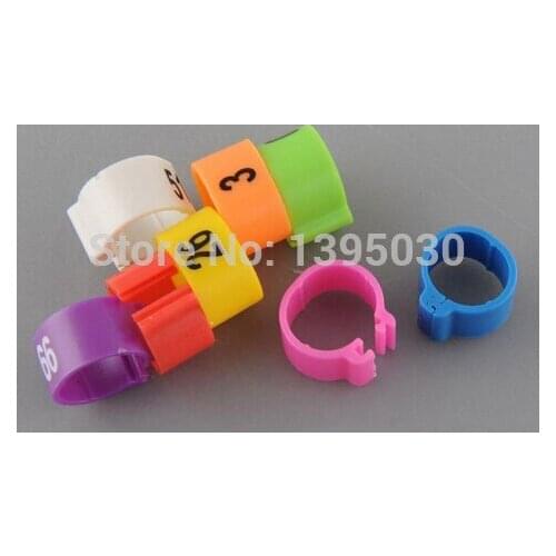 1000pcs/lot Plastic pigeon foot ring Chicken Pigeon Leg Poultry Dove Bird Chicks Duck Parrot Clip Rings Band
