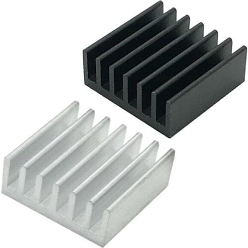 19pcs 14mm*14mm*6mm aluminum routing efficiency radiator heat sink washer video memory thermal block electronic cooling board