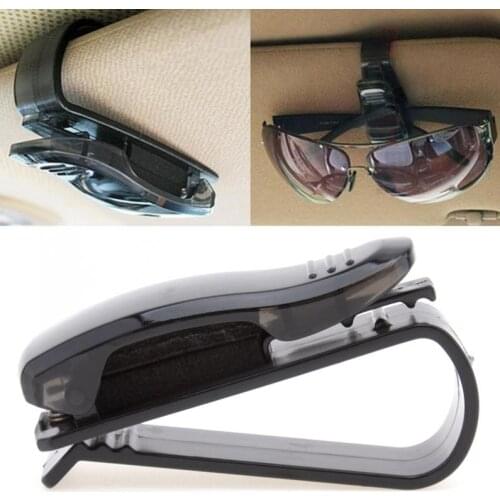 2PCS ABS Portable Auto Car Vehicle Sunglasses Eyeglasses Glasses Ticket Holder Fastener Clip