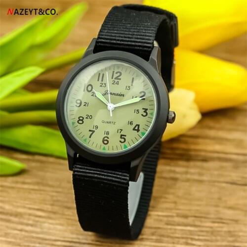 Free shipping NAZEYT children sports watch high quality middle student boys girls luminous hands army watch Reloj de cuarzo