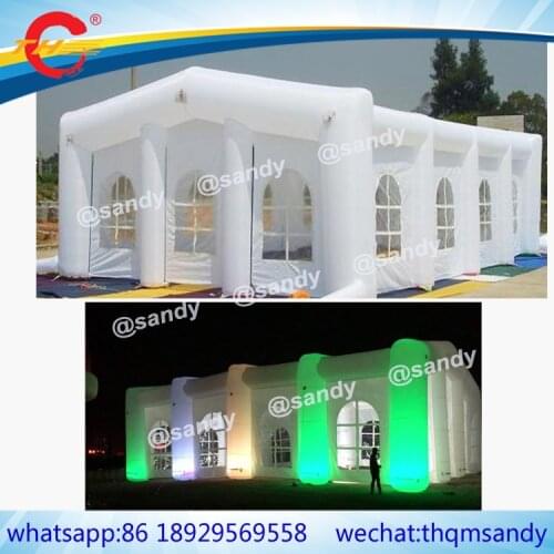 Free air ship,led light inflatable party tent giant inflatable wedding tent outdoor white event tent inflatable tent marquee
