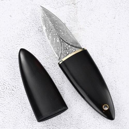 Damascus steel fruit knife household paring knife portable outdoor knife with knife set kitchen knife