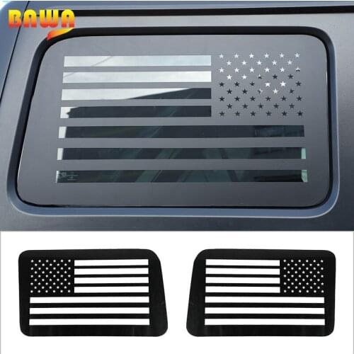 BAWA Car Rear Door Windows Decoration Stickers For Jeep Wrangler JL 2018 2019 2020 2021 4Doors Accessories For Jeep Wrangler JL