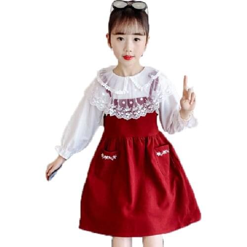 Big Girls Clothes Tshirt + Dress Clothing For Girls Spring Autumn Clothes Girl Casual Style Childrens Clothes 6 8 10 12 14