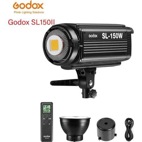 Godox SL-150W SL150W 5600K White Version LCD Panel Continuous LED Video Light + 70x100cm softbox + 2.8m Light Stand + Barn Door