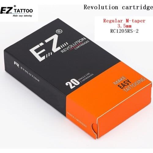 RC1205RS-2 EZ Revolution cartridge Tattoo needles Round Shader #12 0.35mm for cartridge machines and grips 20 pcs /lot