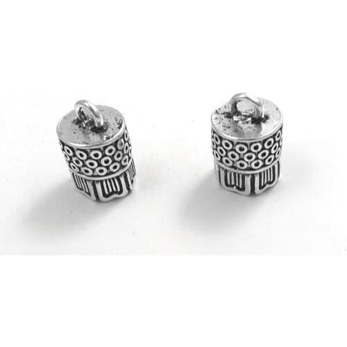 10Pcs Antique Sliver Tassel Cap Diy Handmade Jewelry Finding Charm Tassel Cap Tassel End Caps Bead For Jewelry 12x19mm