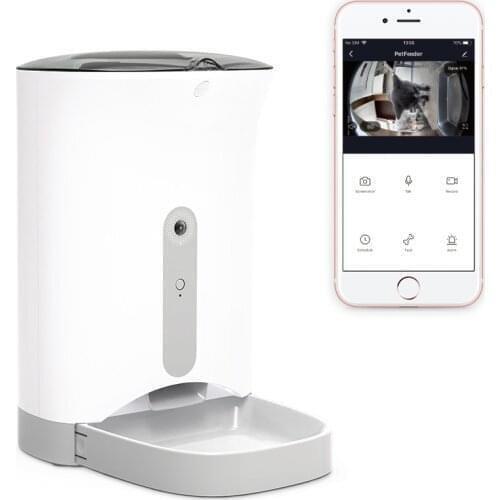 4.3L Pet Feeder Wifi Remote Control Smart Automatic Dogs Cat Food Smart Pet Feeder