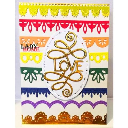 Lace Edge Borders Scrapbooking Cutting Dies Embossed Knife Punch Template for DIY Paper Album Photo Cards Making Dies Cut Die