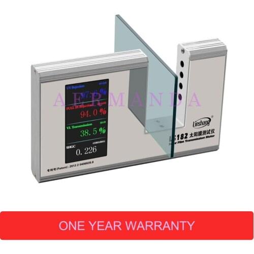 LS182 SHGC Window Energy Meter with UV Full IR Visible light transmittance Solar Heat Gain Coefficient with six results