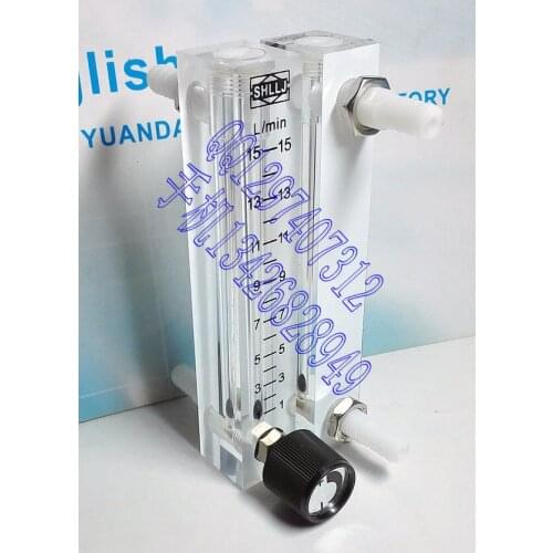 LZQ-7T adjustable panel type gas flowmeter small air float flowmeter 1~15L/min