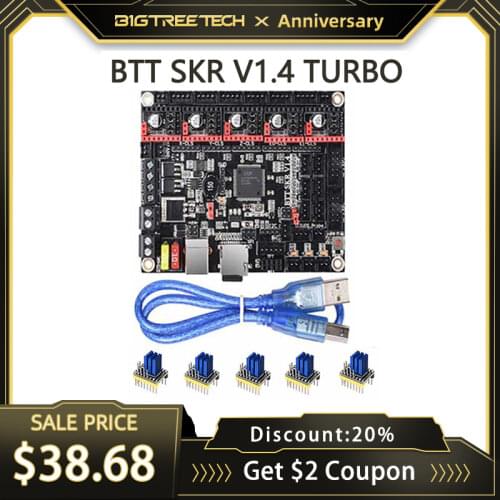 BIGTREETECH SKR V1.4 Turbo SKR V1.4 Control Board TMC2209 TMC2208 UART Driver MKS GEN L CR-10 Ender3 Upgrade 3D Printer Parts
