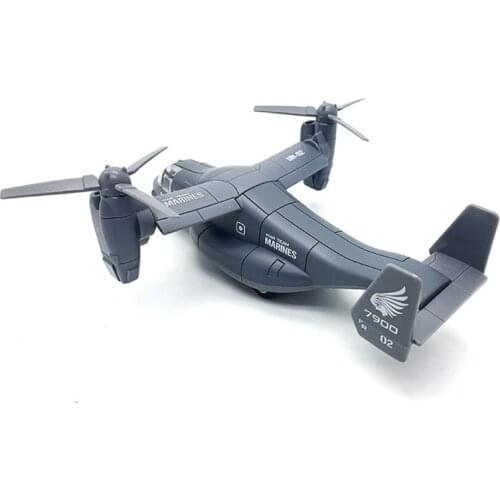 Diecast Alloy Simulated Osprey Transporter Fighter Aircraft Aviation Model Plane Model Toy Kids Collectible Gifts Souvenir Show