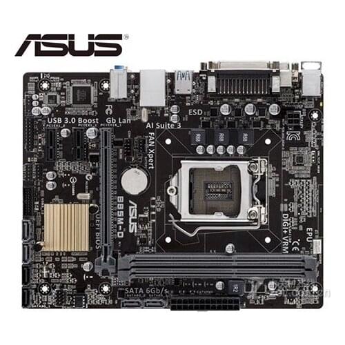 Asus B85M-D Desktop Motherboard Socket LGA 1150 i7 i5 i3 DDR3 SATA3 USB3.0 USED mainboard