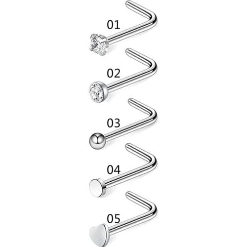 New product explosions Combination nose nail set, nose ring nails, human body piercing accessories, stainless steel nose nails