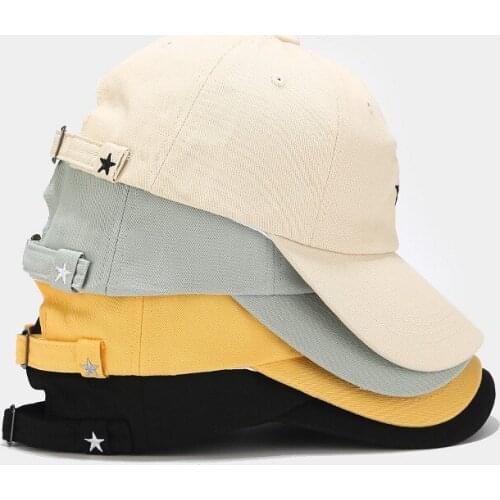 Outdoor Baseball Cap Sunscreen Sun Hat Adjustable Men Women Couple Student Five-pointed Star Embroidery Embroidery Hip Hop Hat