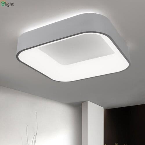 Nordic Simple Acrylic Dimmable Led Ceiling Lights Square Aluminum Bedroom Led Ceiling Lamp Living Room Led Ceiling Light Fixture