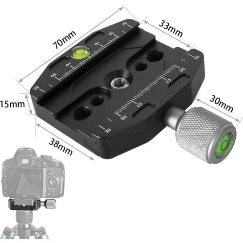 QR-70N Clamp Release Plate for Arca SWISS Manfrotto Gitzo Tripod Ball head