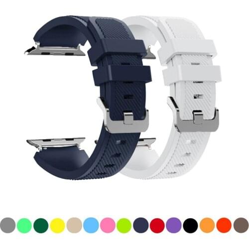 NEW strap for apple watch band 44mm 40mm 42mm 38mm series SE/6/5/4/3/2/1 silicone bracelet watchband for iwatch band 44 mm