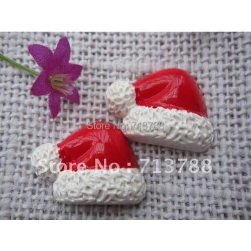 15pcs/lot flat back resin christmas present ,DIY resin craft accessories fashion resin cabochons