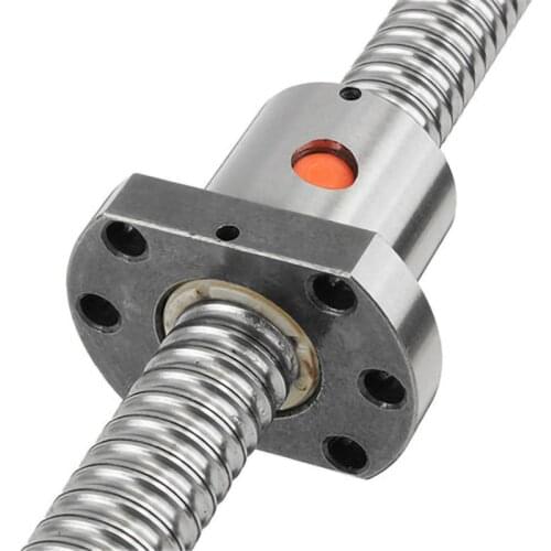 1PC Ball Screw 1204/1604/1605/1610/2004/2005/2010/2505/2510s , 1200-2550mm + Round Hole Flange Precision Sliding Table Screw Nut