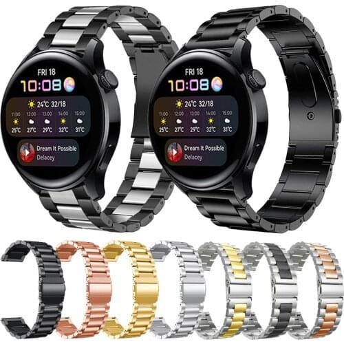Stainless Steel Strap Replacement Band For Huawei Watch 3 46mm Strap for Huawei Watch3 GT 2 Pro GT2 46mm GT 2e Watchbands