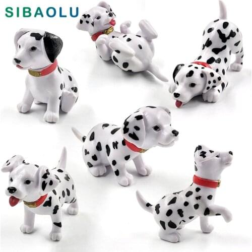Puppy Dalmatian spot Dogs figurine cartoon animal Model home decor miniature fairy garden decoration accessories modern statue