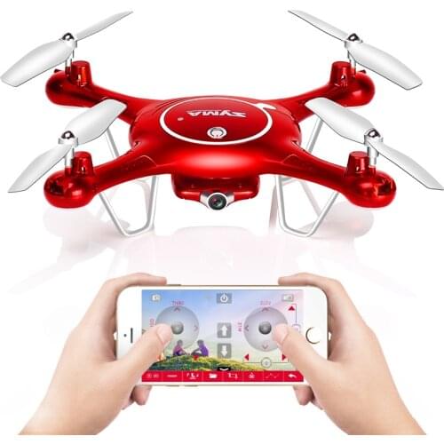 SYMA X5UW Drone with Camera FPV WiFi HD 720P Real-time Transmission Quadcopter 2.4G 4CH RC Helicopter Dron Quadrocopter Drones