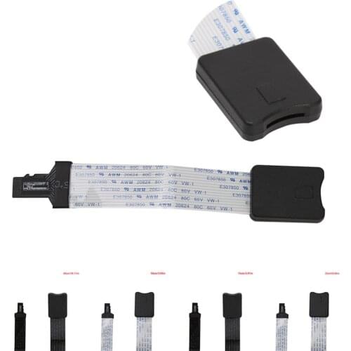 TF Male To MicroSD Female Card Reader Extension Adapter Cable Extender For Phone Car GPS TV 10/15/25/46cm