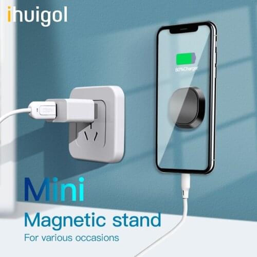 Ihuigol Multifunction Magnetic Holder For iPhone 8 11 Xiaomi Huawei Mobile Phone Stand Universal Home Offices Car Support Bracke