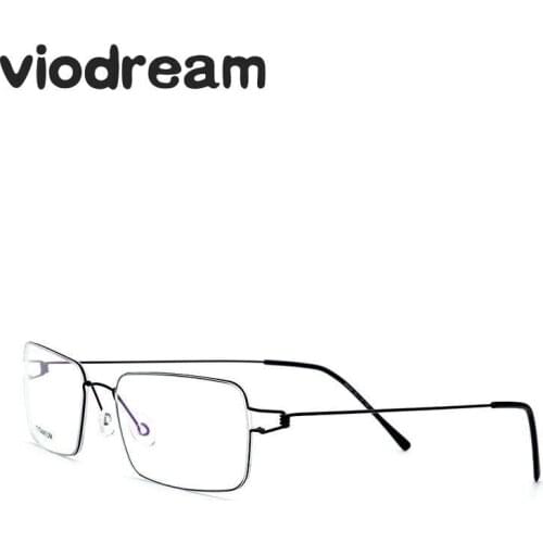 Viodream Unisex Titanium Spectacle Frame Korean style No Screws Hand Made filament Prescription Glasses frames Oculos De Grau