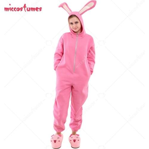 Adult Bunny Rabbit Suit Pajama Halloween Costume