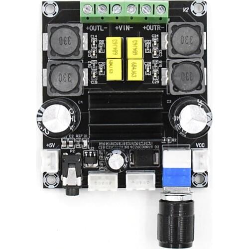 YJ52 60W+60W High Power Digital Audio Amplifier Board DC12-24V Digital Audio Amplificador