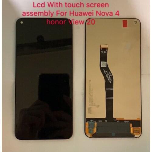 10 PCS/Lot Wholesale Price 2160*1080 6.4" Display for Huawei Nova 4 Honor View V20 VCE-AL00 VCE-TL00 LCD+Touch Screen Digitizer