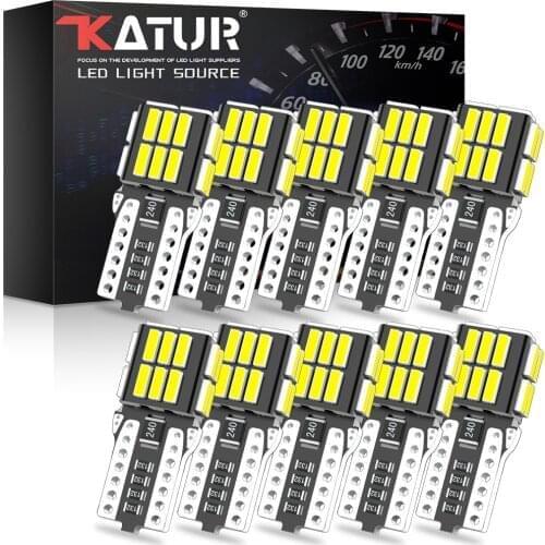 10x T10 194 168 W5W LED Canbus Bulb Car Interior Lights For Toyota Avensis T25 Camry RAV4 Corolla 150 CHR Yaris 2019 2020 White