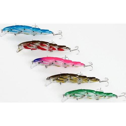 15g/12cmLong Casting Fishing Wobbler Minnow Swimbait Japan Fishing Hard Lure Jointed Crankbait Bass Pike Fish Herring Lure Hook