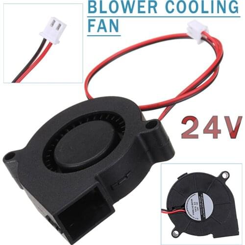 24V Turbo Radial Fan 50*50*15mm Blower Turbo Cooling Fans 3D Printer Accessories With 2 Pin XH 2.54 Connector