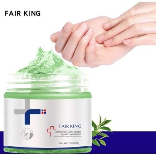 50g Green Tea Whitening Moisturizing Exfoliating Calluses Hand Film Anti-aging Hand Cream Lock Water Repair Hand Mask