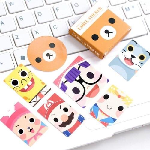 500packs Mini Cartoon Paper Sticker Decoration Decal DIY Album Scrapbooking Seal Sticker Stationery Gift 40PCS/pack