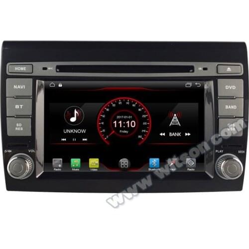 7" Android 10 OS Car DVD Multimedia Navigation GPS Radio for Fiat Bravo 2007-2014 (Italy) & Fiat Bravo 2010-2017 (Brazil)