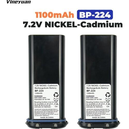 2x ICOM BP-224 7.2V/1100mAh Battery Pack for IC-M2A IC-M2 IC-GM1600 IC-M32 IC-M31