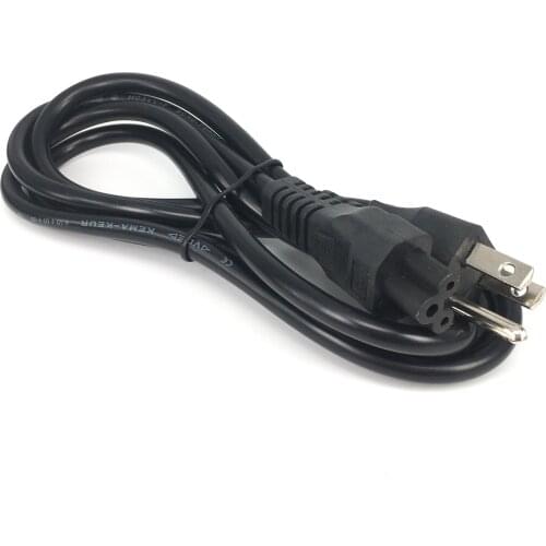 US USA Power Cord American US Plug C5 Cloverleaf Power Supply Lead Cable Wires 1.5m 5ft For Notebook Laptop AC Adapters